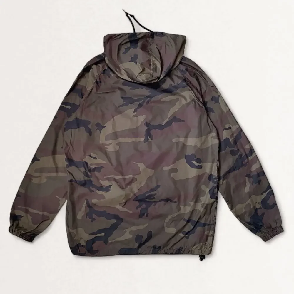 Primitive Camo Hooded Anorak 1/4 Zip Jacket Windbreaker M Gorpcore Skateboarding